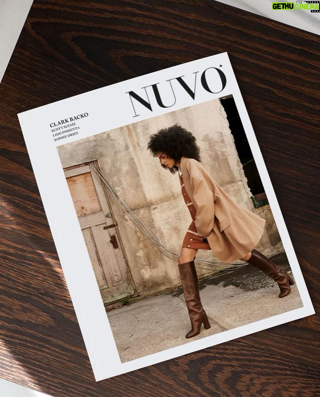 Clark Backo Instagram - NUVO Magazine Issue 95βs cover girl ππ½ββοΈβ¨ Thank you to an incredible team for such a fun shoot, which we did the morning after I wrapped The Changeling in Toronto π€― Creative Direction: Sandra Zarkovic Photographer: Royal Gilbert Styling: Jaclyn Bonavota Hair: Janet Jackson Makeup: Aniya Nandy