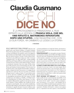 Claudia Gusmano Instagram - Grazie ❤️ @donnamoderna 

Direttrice Maria Elena Viola @me__viola
Intervista di Ilaria Solari @ilasolari
Foto di Fabia Rodi @fabia_rodi
Press @andreasmercante 
@edoardoa 

Primadonna dall’8 Marzo al cinema ❤️