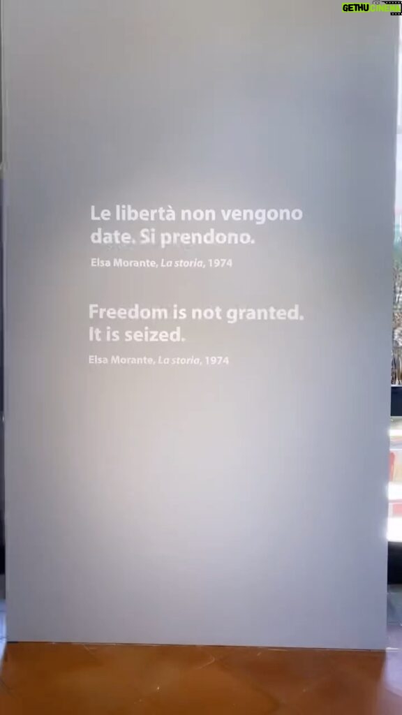 Claudia Gusmano Instagram - “Le libertà non vengono date, si prendono”. Elsa Morante, La storia, 1974.