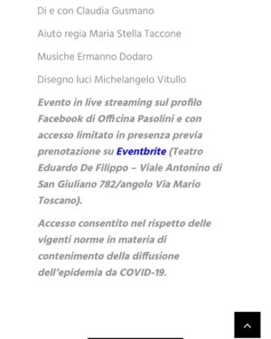 Claudia Gusmano Instagram - Con un sacco di gioia torno a Roma con il mio monologo “Mozza” il 13 Maggio alle h 21 da Officina delle arti Pier Paolo Pasolini nel bellissimo teatro Eduardo De Filippo. L’evento sarà gratuito ma bisognerà assolutamente prenotare. TROVATE IL LINK IN BIO. Spargete la voce. Vi aspettiamo! ❤️💪🏼