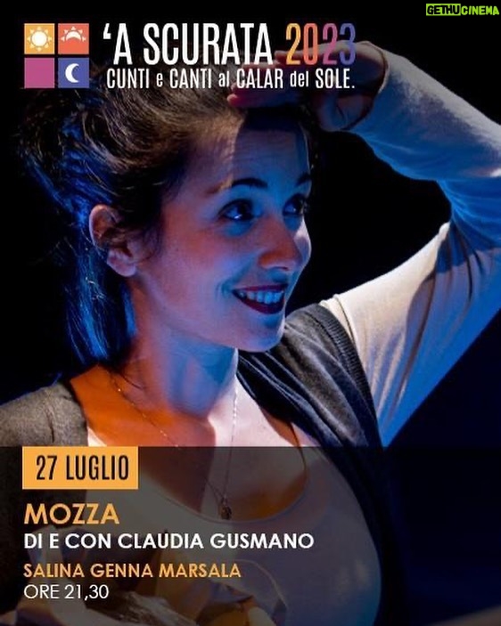 Claudia Gusmano Instagram - Il 27 Luglio alle 21.30 a Marsala grazie alla rassegna “A scurata” torno in scena con il mio spettacolo Mozza in una location meravigliosa. Vi consiglio di prendere da subito i biglietti per voi e i vostri amici per non restare fuori. Potete acquistare il vostro posto online, oppure in presenza presso la Salina Genna (tel. 360.656053) e l’agenzia “I Viaggi dello Stagnone”, in via dei Mille n. 45 (tel 0923/717973 e 320.8011864). Sarà l’unica replica estiva che farò a Marsala e sarò felice di condividerla con voi. Se vi va, aiutatemi a spargere la voce. Ci sarà anche una bella sorpresa ❤️ Grazie a chi vorrà esserci, io e la mia Mozza vi aspettiamo. Un caro saluto ed un abbraccio. Fate cose belle. Claudia. Mozza di e con Claudia Gusmano Musiche @ermannododaro Disegno luci @primafila_service Link per i biglietti online in bio