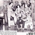 Clifton Collins Jr. Instagram - Before #WOAI in San Antone became @news4sa on Dec 11, 1949, families would sit around their radios as this was the predominant form of entertainment from 1930’s to late 1940’s. Many radio stations , struggled to make the transition, especially AM radio as their reach was limited. Every station needed a hook so to speak, #WOAI came up with an idea to create what was commonly known as a “Dude Ranch” but they needed extra crew, a drummer and a comedian … gramps got a drum set on what’s called “layaway” ;) , here he is with #curlywilliams and the #CometteNylonRanchHands , last pic #WOAI Mascot #LouEmerson aka Dudley