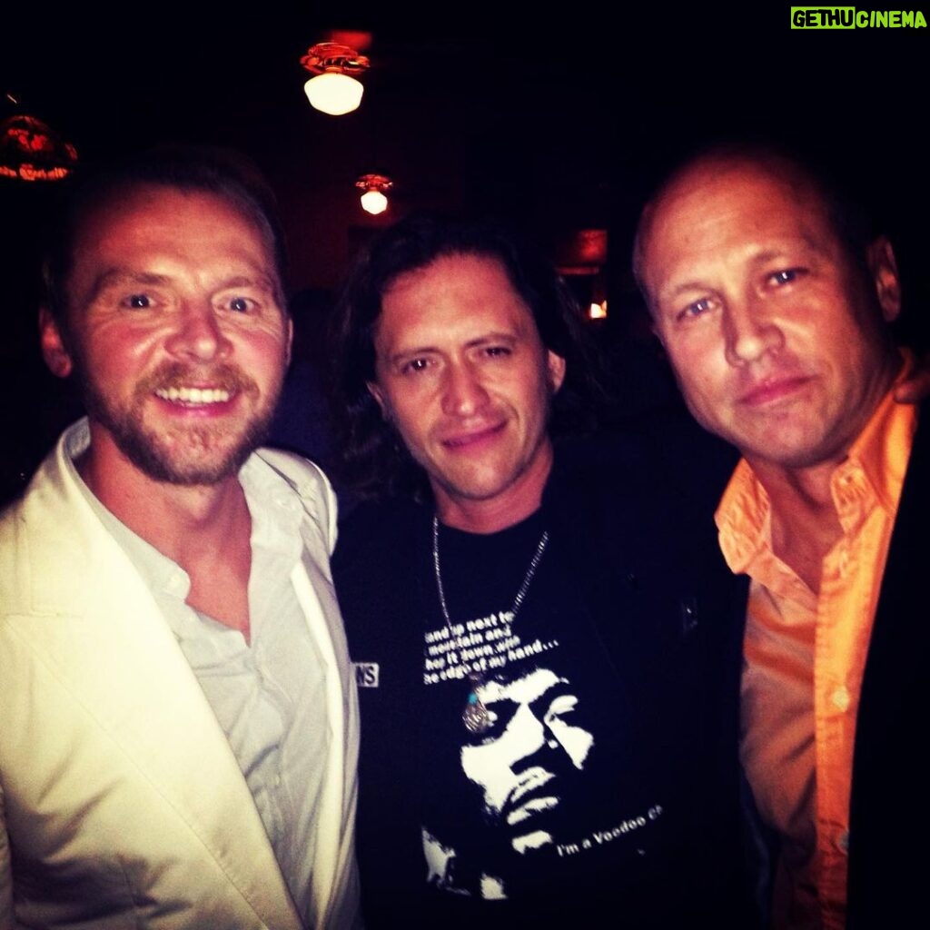 Clifton Collins Jr. Instagram - Big ol belated #HappyBirthday to this comedic legend ! It’s because of @realmikejudge I was able to sneak off n direct/DP #ChickenFried for @zacbrownband , forever grateful … all the good times , laughs and creative game shared ! Time flys , and thank u apple for shooting me all these pics !?! Wierd/not wierd 🙌 @davestruestories @slash @cheechmarin @misterctoons @emilyosment @johnnyknoxville @simonpegg