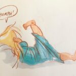 Clio Chiang Instagram - Toddlers are so weird. . . . #toddlerlife #sketch #copic #colerase