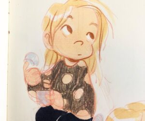 Clio Chiang Instagram - Toddlers are so weird. 
.
.
.
#toddlerlife #sketch #copic #colerase