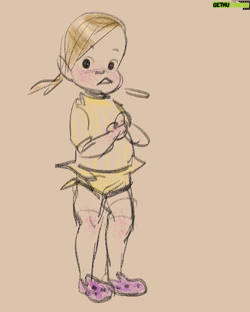 Clio Chiang Instagram - Sketches of O with @shiyoon83 ‘s new story brushes! Photoshop is fun to draw in again! #photoshop #toddlerlife #sketches