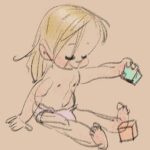 Clio Chiang Instagram - Sketches of O with @shiyoon83 ‘s new story brushes! Photoshop is fun to draw in again! #photoshop #toddlerlife #sketches