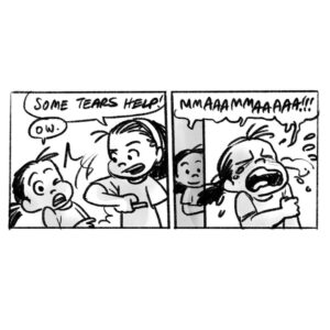Clio Chiang Instagram - Worming out of practice since 1989. #beefnoodlesoup #comic #bruises