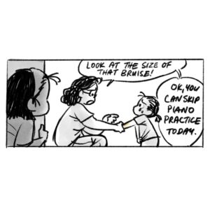 Clio Chiang Instagram - Worming out of practice since 1989. #beefnoodlesoup #comic #bruises