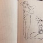 Clio Chiang Instagram - Some Canada Day beach draws. #sketch #graphite #toddlerlife #lifedrawing