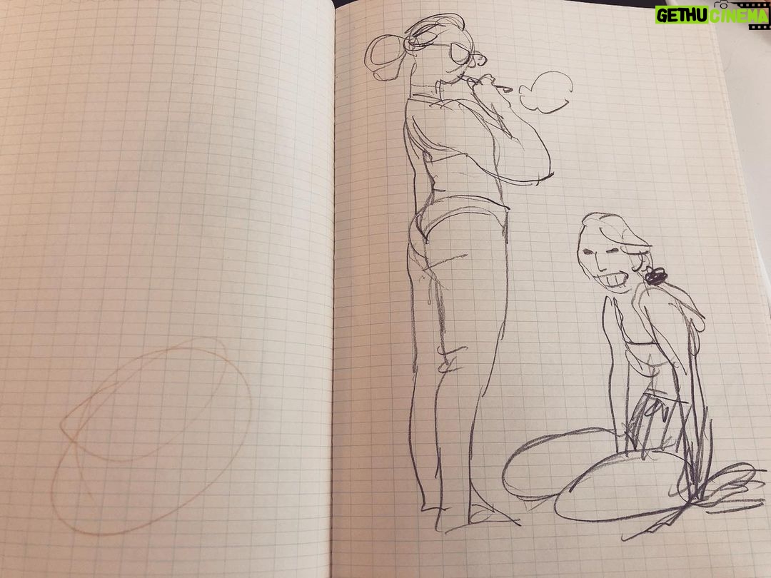 Clio Chiang Instagram - Some Canada Day beach draws. #sketch #graphite #toddlerlife #lifedrawing
