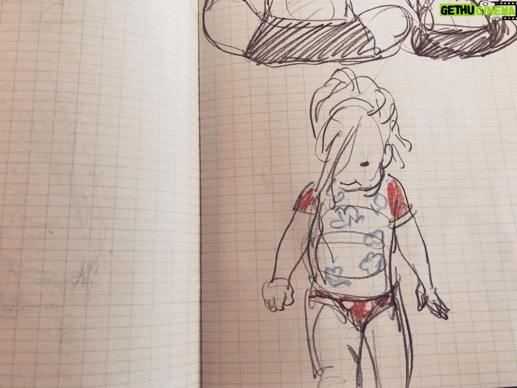 Clio Chiang Instagram - Some Canada Day beach draws. #sketch #graphite #toddlerlife #lifedrawing