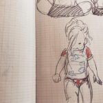 Clio Chiang Instagram - Some Canada Day beach draws. #sketch #graphite #toddlerlife #lifedrawing