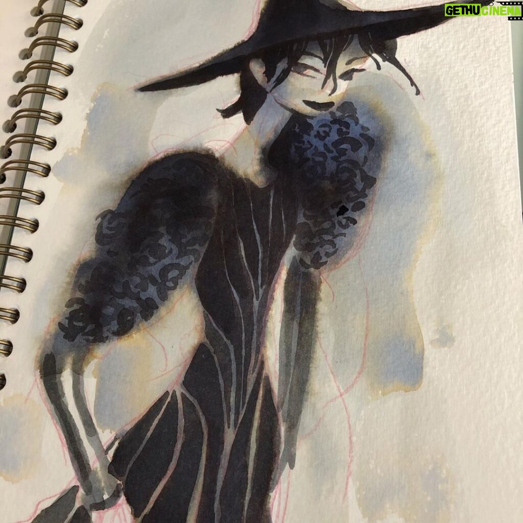 Clio Chiang Instagram - Trying out that Waterman ink all the cool kids are using... is it Halloween yet? #watermanink #ink #witch