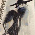 Clio Chiang Instagram - Trying out that Waterman ink all the cool kids are using... is it Halloween yet? #watermanink #ink #witch