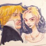 Clio Chiang Instagram - Emma & Mr. Flappy Worm Lips. Was pretty but will not replace Clueless for meeeee #emma #janeausten #copic #coloredpencil