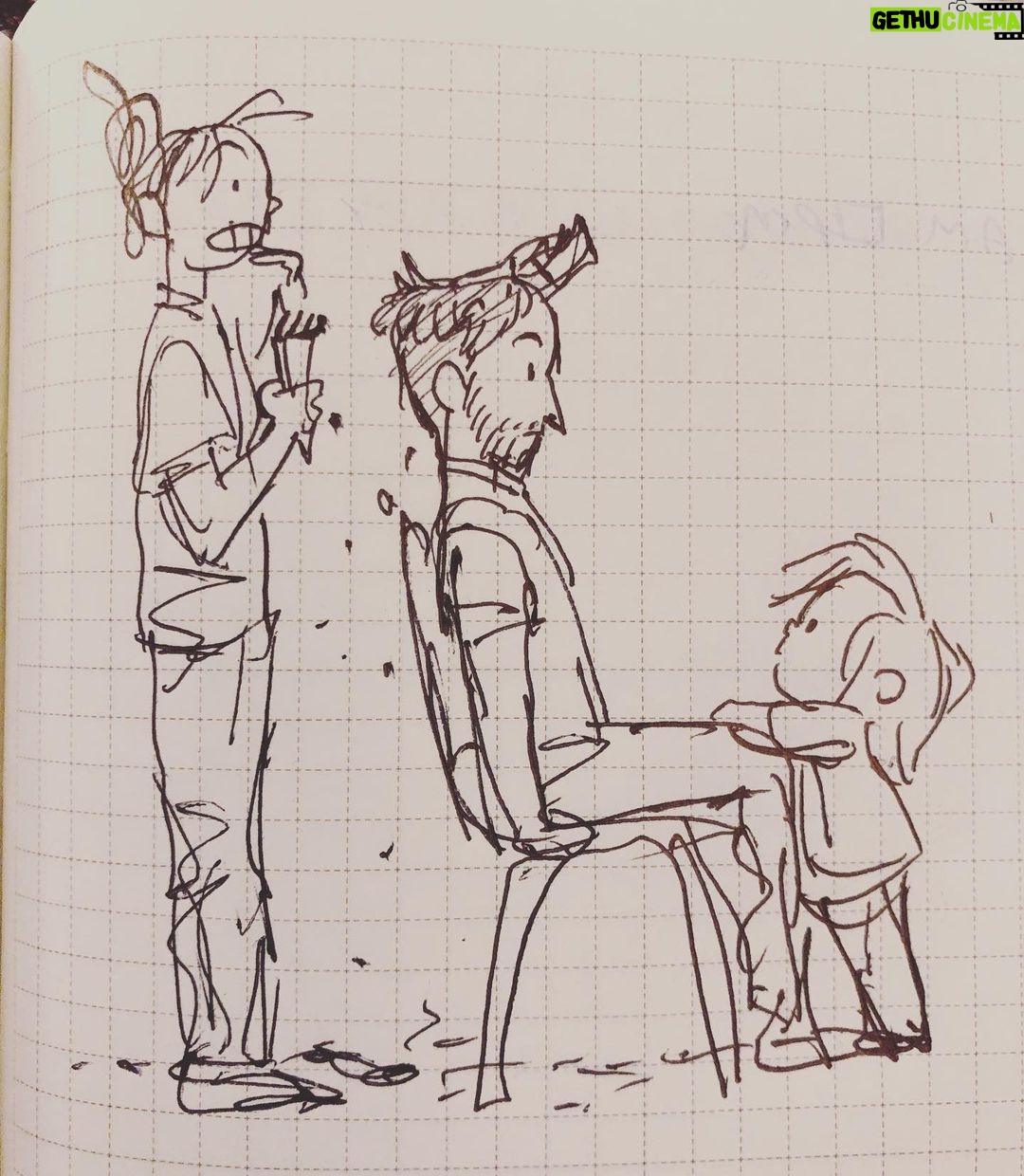 Clio Chiang - 863 Likes - Day 28: gave Joe a haircut today. He said it wasn’t as bad as he thought it would be... Success!! Also, slooowly working on my six fanarts. #isolation #isolationcreation #auuuugh