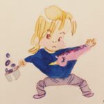 Clio Chiang Instagram - Unicorn batwing sweater! Could anyone who uses coloured inks give me some tips? I use them like watercolour and am not crazy about how it looks. What pens are compatible? Do I use the ink itself for linework? Let me know what works for you! Using Rohrer & Klingner inks. Thanks! We’re all going crazy here and this is the first day I felt like I could sit down and draw something! #toddlerlife #inks #pastel #rohrerandklingner