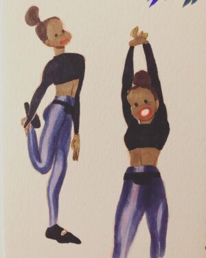 Clio Chiang Instagram - I love spin instructor fashion @tune2tunde ink #copic #spinning