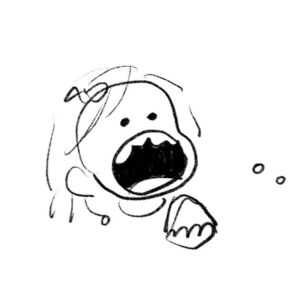 Clio Chiang Instagram - Hey uh.... how do you colour your animations in procreate?? Do they all have to be on one layer? My toddler desperately eating ice cream cake with her hands while it’s too cold to hold for very long. 😂 #toddlerlife #procreate #gif #animation #animashun #dalenchallenge