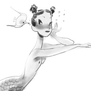 Clio Chiang Instagram - Dusty mermaid drawing #sketch #mermaid #fish #procreate #dalenchallenge