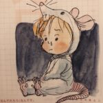 Clio Chiang Instagram - Happy new year everyone! Sorry for the lame drawing; everyone’s sick/infected in this household. Nowhere to go but up for 2020... Also, this is my 5th year with the #hobonichi! #hobonichi2020 #ballpoint #watercolor #dalenchallenge
