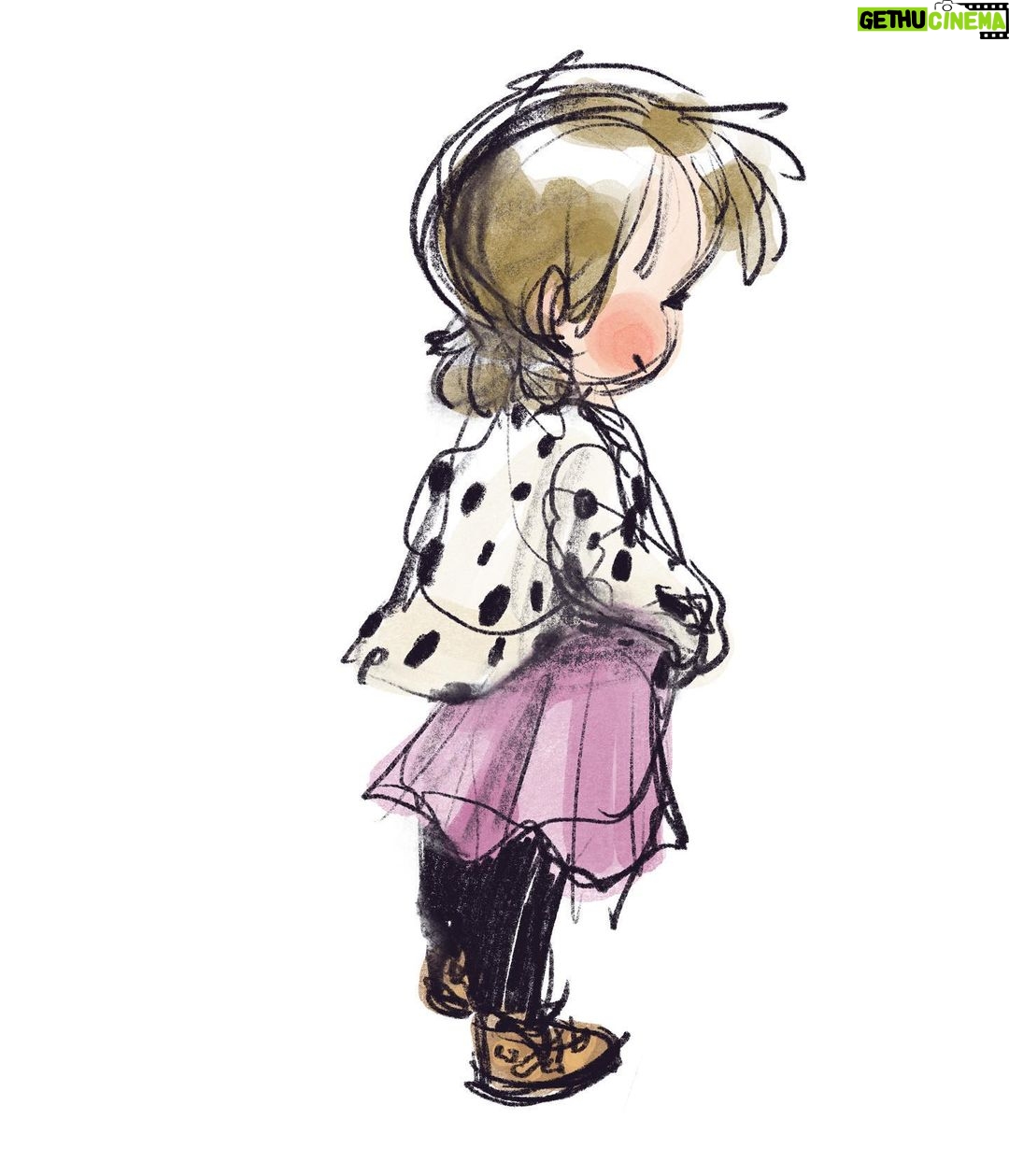 Clio Chiang Instagram - Got sent home with a fever so she was allowed to watch more Totoro. 🙄 #toddlerlife #procreate #processvid #dalenchallenge