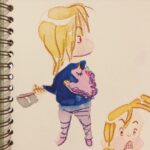 Clio Chiang Instagram - Unicorn batwing sweater! Could anyone who uses coloured inks give me some tips? I use them like watercolour and am not crazy about how it looks. What pens are compatible? Do I use the ink itself for linework? Let me know what works for you! Using Rohrer & Klingner inks. Thanks! We’re all going crazy here and this is the first day I felt like I could sit down and draw something! #toddlerlife #inks #pastel #rohrerandklingner