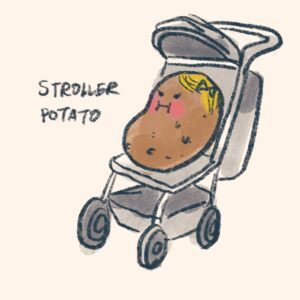 Clio Chiang Instagram - My toddler’s 3 weekend moods. #toddlerlife #sketch #procreate #potato #imsorryyourmomisapotatotoo