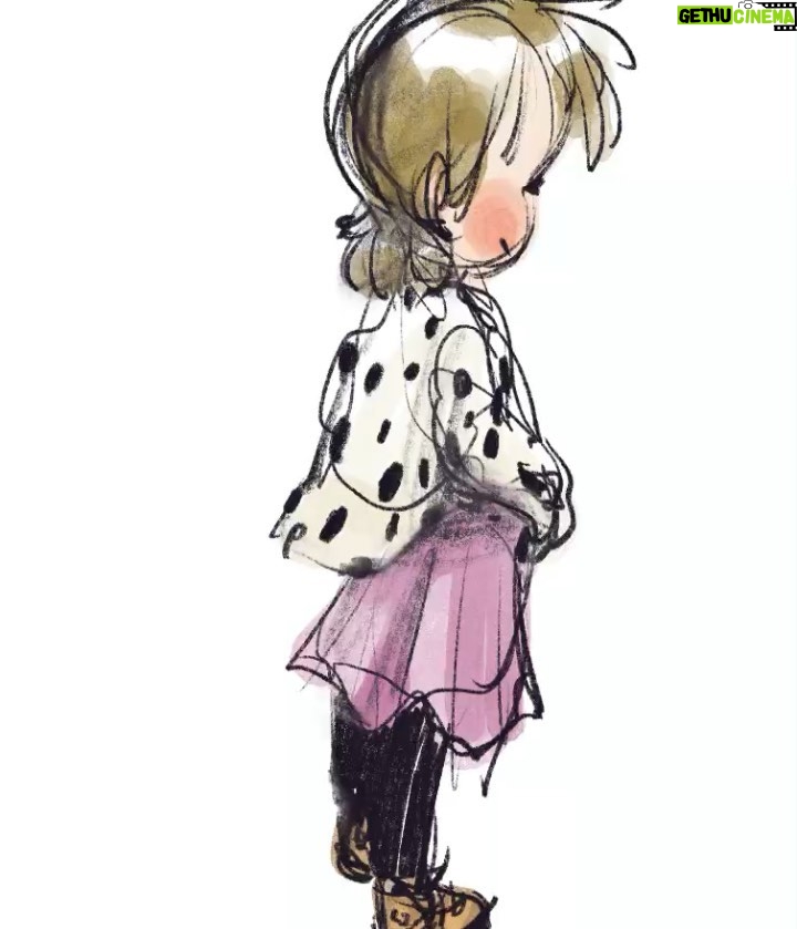 Clio Chiang Instagram - Got sent home with a fever so she was allowed to watch more Totoro. 🙄 #toddlerlife #procreate #processvid #dalenchallenge