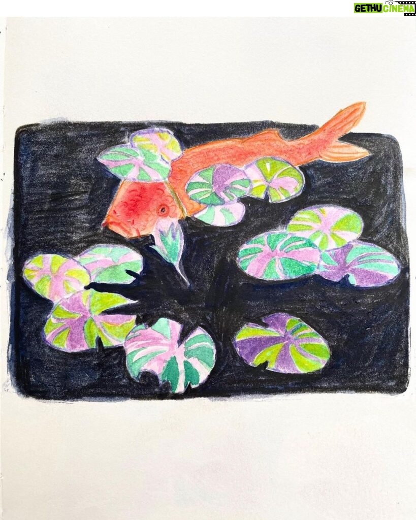Clio Chiang Instagram - Vacay draws #maui #watercolor #ballpoint #crayola
