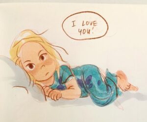 Clio Chiang Instagram - Toddlers are so weird. 
.
.
.
#toddlerlife #sketch #copic #colerase