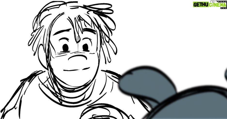 Clio Chiang Instagram - One of my fave moments to board on #strangeworld, Splat leading Ethan to his doom but is won over by his compassion. ❤️ #ethanclade #splat #storyboard