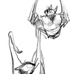 Clio Chiang Instagram – Suuuuper cute Egyptian fruit bats we drew at work today, led by @samstyle!! #lifedrawing