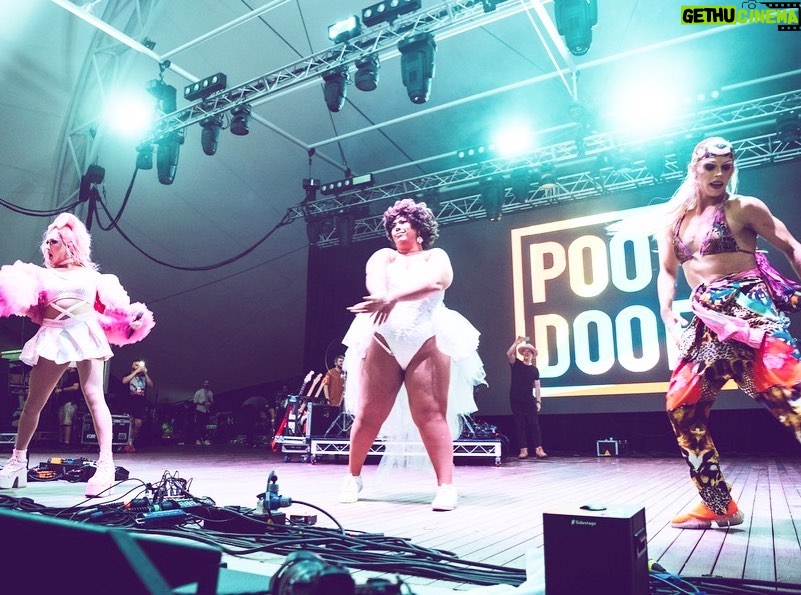 Coco Jumbo Instagram - @wine_machine with a couple of my favs from the @poofdoof crew!! 🌈✨💜