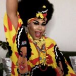 Coco Jumbo Instagram - This is me minutes before my Drag Race Down Under audition! Fun fact! Before every zoom meeting I play my favorite song and get into my groove! Being in a custom Coco Jumbo Kaftan from @fridalasvegas really helped too! ❤️❤️❤️ #eneeerrrrrrggggyyy My Bedroom