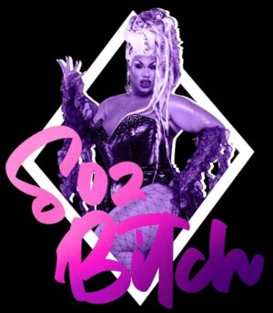 Coco Jumbo Instagram - The new "SOZ BITCH" merch is now available for PRE ORDER exclusively at @merchmother 💜 The amazing designs/ illustrations are by Sydneys very own  @burli.design and the iconic @artofmicahsouza 
Head to the @merchmother website to put in your order now!!! 💜💜