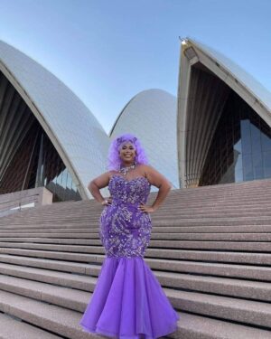 Coco Jumbo Instagram - What an night!! 💜 I cant wait for everyone to see the first episode of @rupaulsdragrace down under!! 🏁