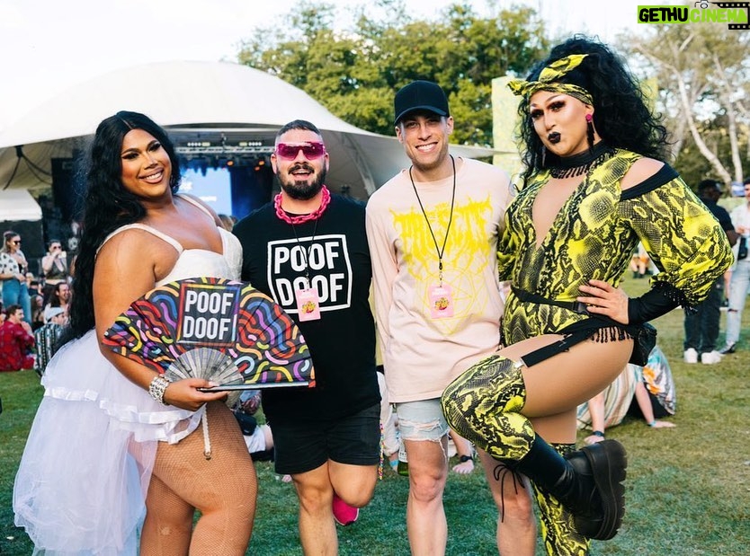 Coco Jumbo Instagram - @wine_machine with a couple of my favs from the @poofdoof crew!! 🌈✨💜