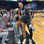 Coi Leray Instagram - Thank you @wnba for having me 🌹and congratulations ladies 🏆🏆🏆🏆🏆🏆🏆🏆🏆🏆🏆 @lvaces 🎉🎉🎉🎉🎉🎉🎉 I love my jersey 😍😍😍😍😍😍😍😍😍 MUA: @nikko.anthony Hair: @hair__poet Las Vegas, Nevada