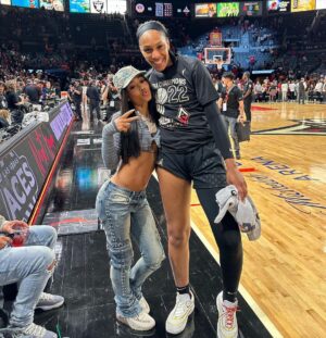 Coi Leray Instagram - Thank you @wnba for having me 🌹and congratulations ladies 🏆🏆🏆🏆🏆🏆🏆🏆🏆🏆🏆 @lvaces 🎉🎉🎉🎉🎉🎉🎉 I love my jersey 😍😍😍😍😍😍😍😍😍

MUA: @nikko.anthony 
Hair: @hair__poet