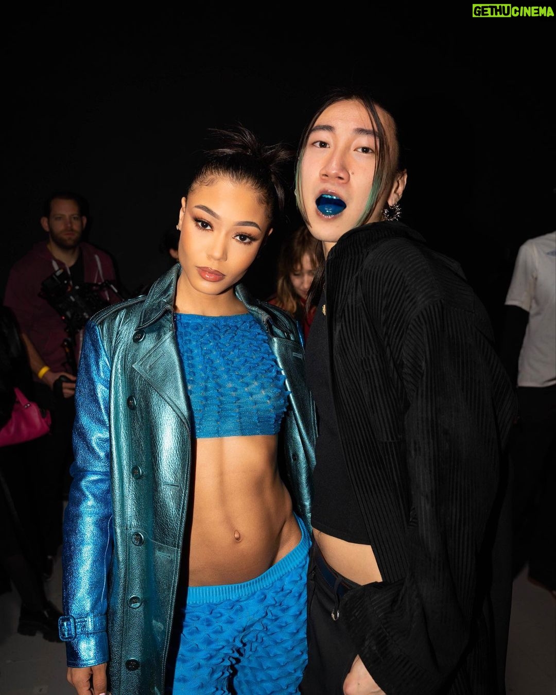 Coi Leray Instagram - @chet__lo @burberry @ysl @mazurbate @shambammm @nikko.anthony @aaliyahthegoat_ 📸: @amzyobr London, United Kingdom