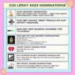 Coi Leray Instagram – My biggest thing I learned this year was Self Awareness. Out of all these accomplishments, I’m most proud of the fact that I am happier and falling in love with who I am and growing to be. 2024 Coi Pond , we having fun! Pushing the limits! Being Trendsetters 4L. Thank you for all the support. Fr.