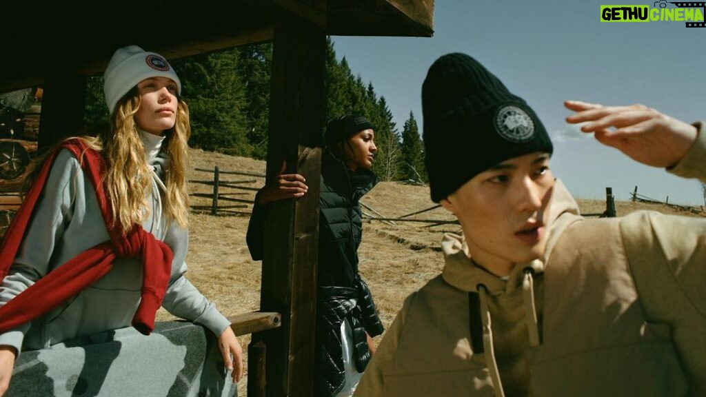 Cole Sprouse Instagram - Here’s another round of our Banff @canadagoose excursion. Returning this time to the Canadian wilderness with some new and old friends. #liveintheopen DOP: @shanesigler Talent: @tre.akula @7373dt @matthewbell93 @anx2e Styling: @natasharoyt MUA: @michaelgoyette Hair: @1.800.chanel Lighting/assist: @ericmichaelroy @philipalxndr Production: @wearenuevo Lyrics: @josephpageforweb