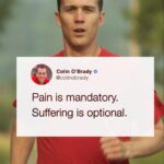 Colin O'Brady Instagram - Pain is mandatory. Life can be hard - challenges and hardships will come - but suffering is optional. You choose how you react and the story you tell yourself about it. It’s empowering to train this mindset with the physical and then apply it in all areas — mental, emotional, professional. #BePossible #growthmindset #thistooshallpass