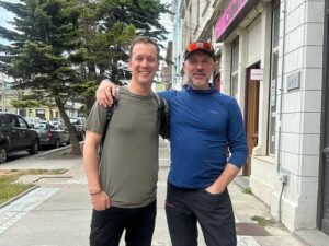 Colin O'Brady Instagram - Look who I found in Punta Arenas, Chile on my way home from Antarctica!!

Polar legend, even greater human: @louisrudd 

Captain Lou Rudd is headed down to Antarctica to guide a trip and we both happened to be passing through Punta yesterday.

I can’t believe it’s been 5 years since the two of use were down here going to battle on our solo expeditions. (See pic 2)

Despite the intensity of our “race” I’ve always had the upmost respect for Lou and we’ll forever been bonded by our experience in 2018.

I always enjoy catching up with Captain Lou and hearing about all of the amazing adventures he’s up to with @shackletonofficial 

I look forward to the next time our paths cross, Lou.