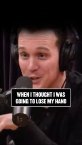 Colin O'Brady Instagram - That time I thought I was going to lose my hand — but was going to summit Everest anyway. 🤷🏻‍♂️👆🏼 Moral of the story: Don’t get caught up in the noise. All you have to do is focus on your end goal. And trust that the rest will take care of itself. (via @joerogan)