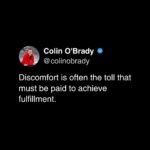 Colin O'Brady Instagram - We spend our time fearful of experiencing discomfort, but what if instead, we chose to fear living in the zone of comfortable complacency every day? What if what we really should be afraid of is the baseline condition of “just fine” and “okay” or “good enough”? I’m sorry, but “good enough” is just not good enough. Not for me. Not for you. Feeling alive in moments of pain is far more interesting than just existing in the numbness of the middle. It’s fine to visit your comfort zone from time to time. In fact, it’s necessary — to refresh, recharge, refocus. But let’s be clear: Growth happens outside the comfort zone. It happens in that insanely cramped stern cabin in the middle of an unrelenting storm. It happens when you risk everything to start your own business. It happens when you step back and watch your daughter cross the street by herself for the very first time. It happens when you embrace a Possible Mindset by leaving behind the zone of comfortable complacency and entering more dangerous waters, telling yourself that the discomfort you’re taking on can be navigated and that the greatness you seek does lie up ahead.