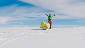 Colin O'Brady Instagram - FLASHBACK:
On Christmas Day 2018, Colin set off to cover the last 77 miles of his 1000-mile world-first solo, unsupported, human-powered crossing of the landmass of Antarctica.  He did a 33-hour push locked into a flow state and finishing off the 54-day journey to complete the Impossible First.