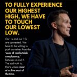 Colin O'Brady Instagram - Our 1s and our 10s are connected. Be willing to push yourself from the “zone of comfortable complacency,” between 4 and 6. Because if we truly want to reach our highest potential we have to be willing to touch our lowest lows. 🙏🏼